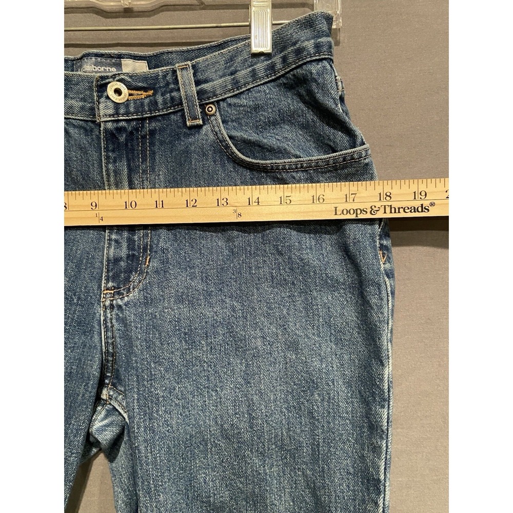 Liz Claiborne Lizwear Jeans Womens 8 Regular Blue Slim Fit High Rise Vintage - Picture 5 of 8